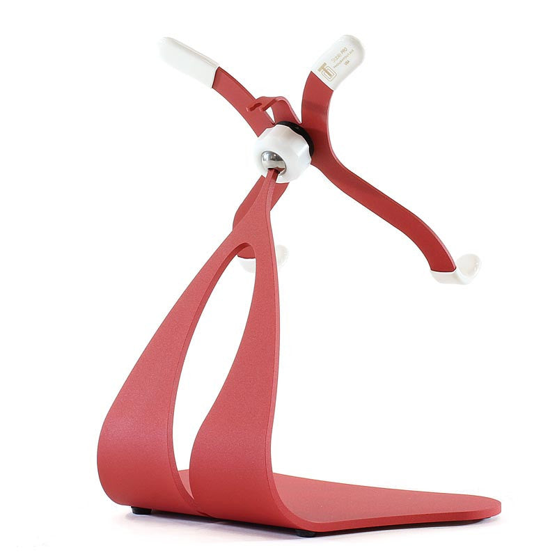 Stabile PRO iPad stand front view in Red Texture