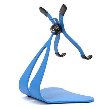 Stabile PRO iPad stand front view in Blue Spectrum Satin