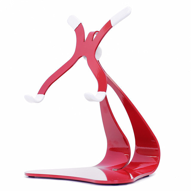 Stabile PRO iPad stand front view in Red Gloss