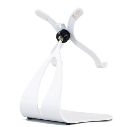 Stabile PRO iPad stand front view in White Texture
