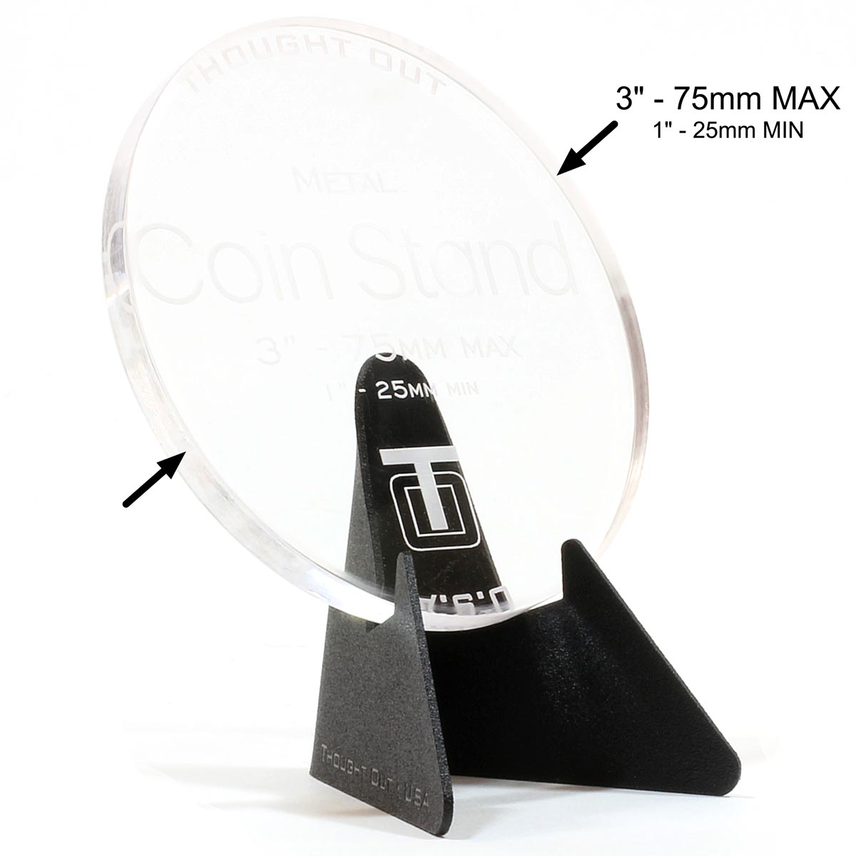 Stabile Coin Stand Displays - Capsule Challenge Metal Holder