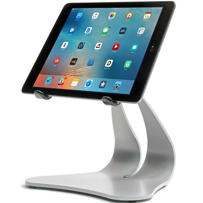 Stabile PRO iPad stand landscape view in Silver