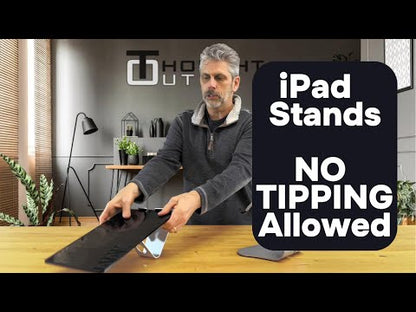 Video thumbnail showing Stabile PRO iPad stand no tipping allowed demonstration